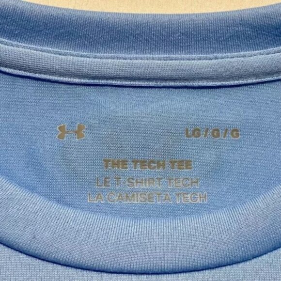 Under Armour Monarch Football Large Old Dominion ODU Carolina Blue Tech Tee NWT - Picture 9 of 14